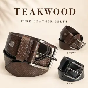TEAKWOOD LEATHER BELT
